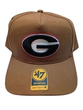 Georgia Bulldogs '47 Hitch x Carhartt UGA Brown Snapback Hat Cap NCAA Dawgs Rare